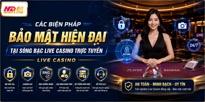 Các Biện Pháp Bảo Mật Hiện Đại Tại Sòng Bạc Live Casino Trực Tuyến