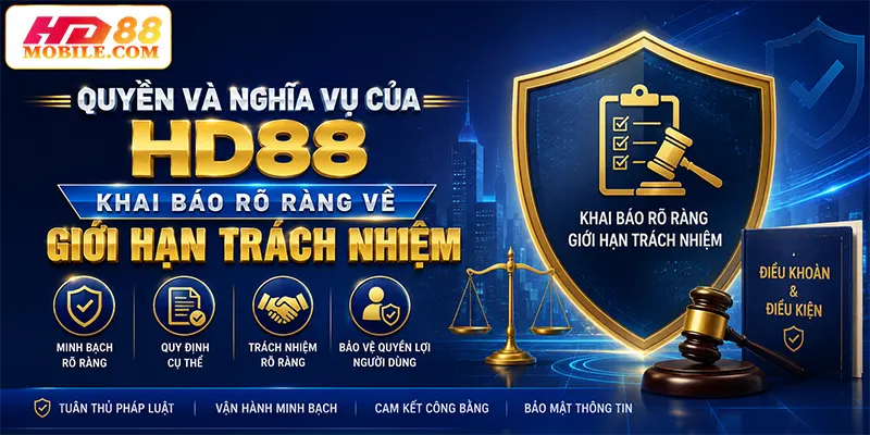 Quyền và nghĩa vụ của HD88 Khai báo rõ ràng về giới hạn trách nhiệm